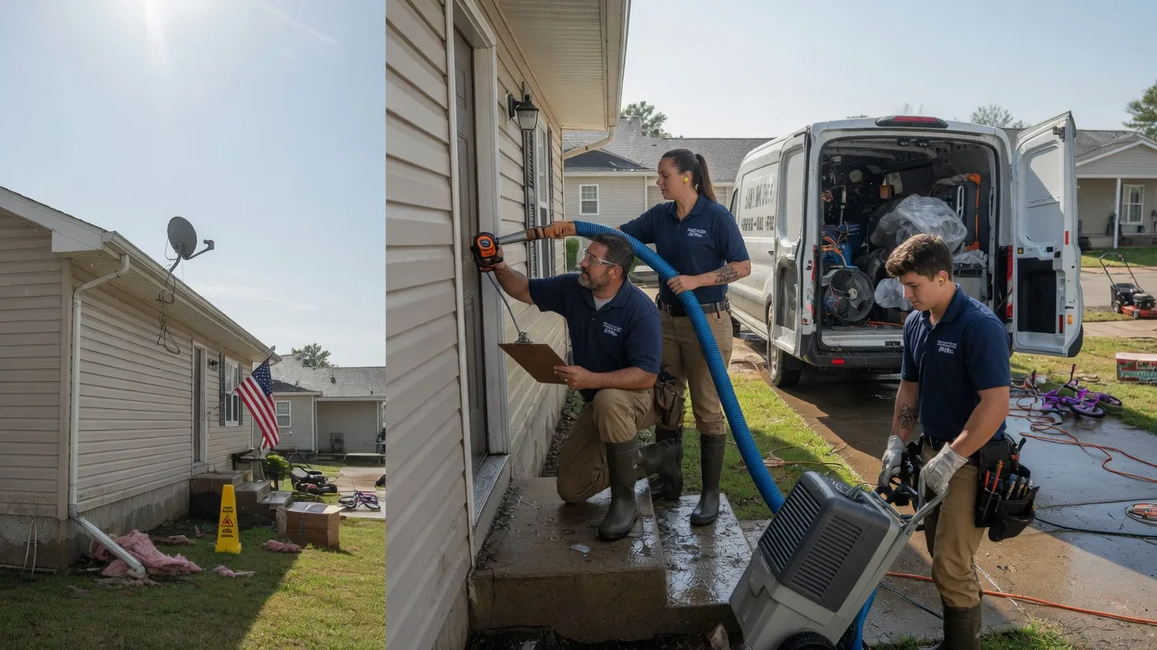 Ceiling Water Damage Restoration in Dennison, IL near me